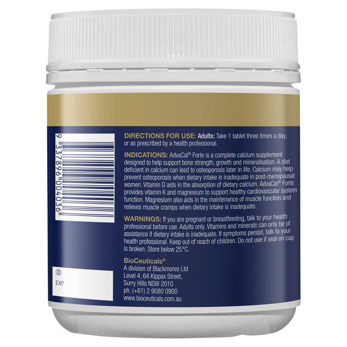 Bioceuticals Advacal Forte 180 Tablets