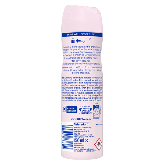 Nivea Women Deodorant Pearl Beauty Aersol 150ml.