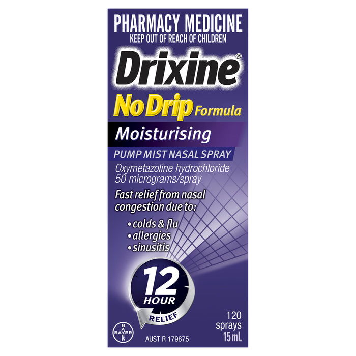 Drixine No Drip Moisturising Nasal Spray 15ml.
