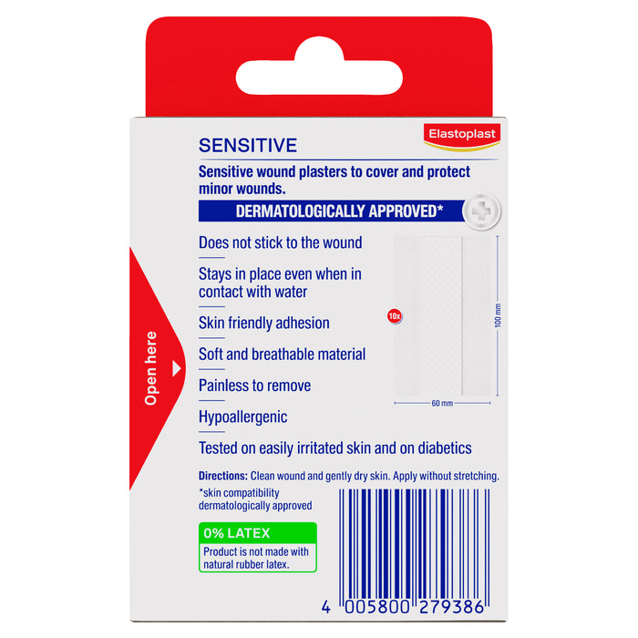 Elastoplast Sensitive 10 Dressing Lengths 6x10cm