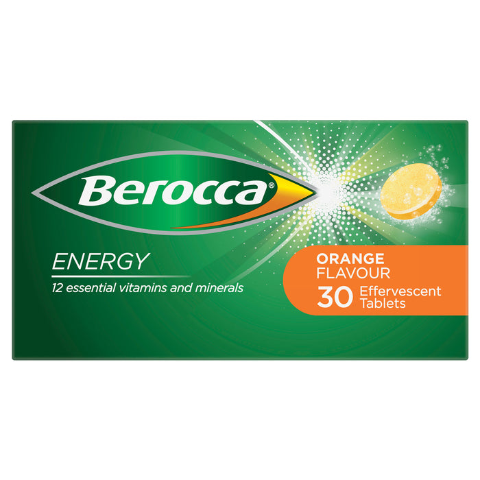 Berocca Energy Orange Effervescent Tablets 30