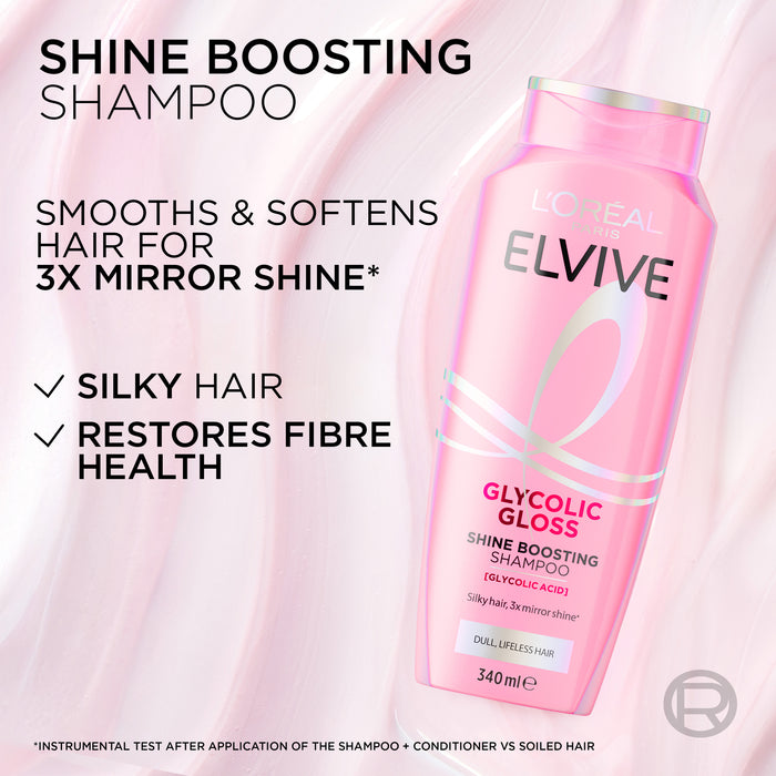 L'Oreal Paris Elvive Glycolic Gloss Shampoo 340ml