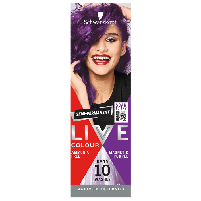 Schwarzkopf LIVE Colour Ultra Brights Magnetic Purple 75ml.