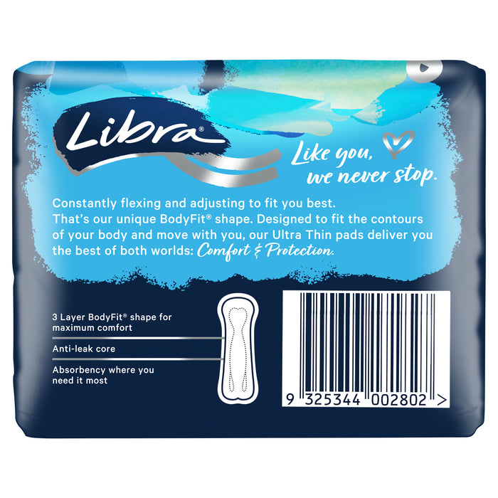Libra Ultra Thin Pads Regular 14 Pack.