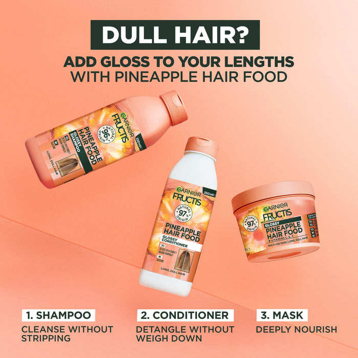 Garnier Fructis Hair Food Glossy Pineapple 390ml.