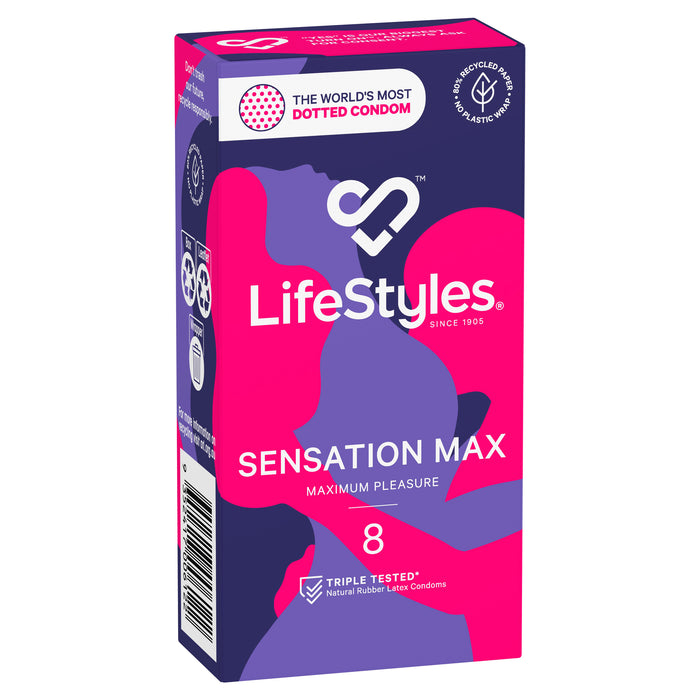 Ansell Lifestyles Condoms Senation Max 8 Pack