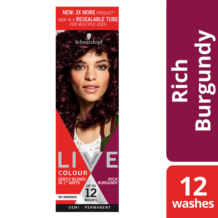 Schwarzkopf Live Colour Rich Burgundy Hair Colour