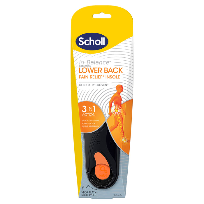 Scholl In-Balance Lower Back Orthotic Insole Large.