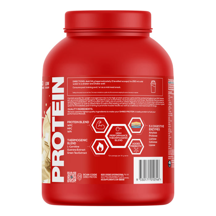 Body Science BSC Shred Protein Vanilla 1.8kg