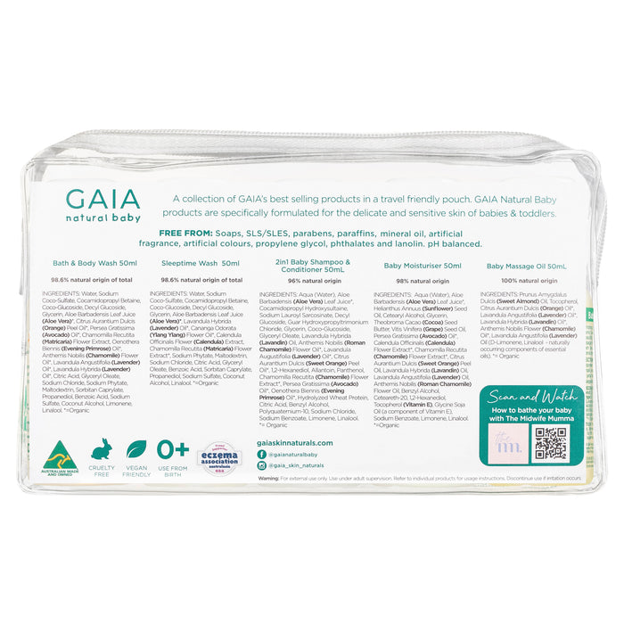 Gaia Natural Baby Starter Kit 5 x 50ml