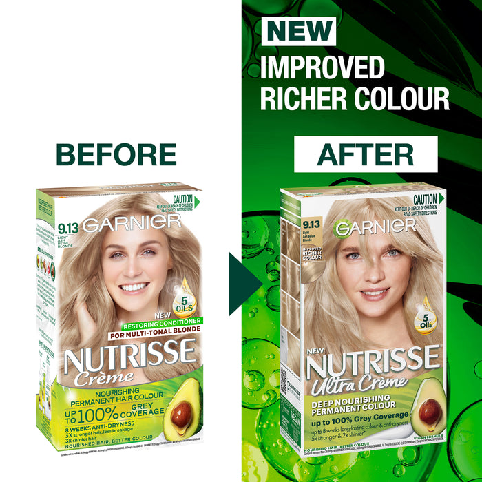 Garnier Nutrisse 9.13 Light Ash Beige Blonde