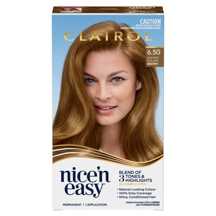 Clairol Nice N Easy 6.5G Light Golden Brown.