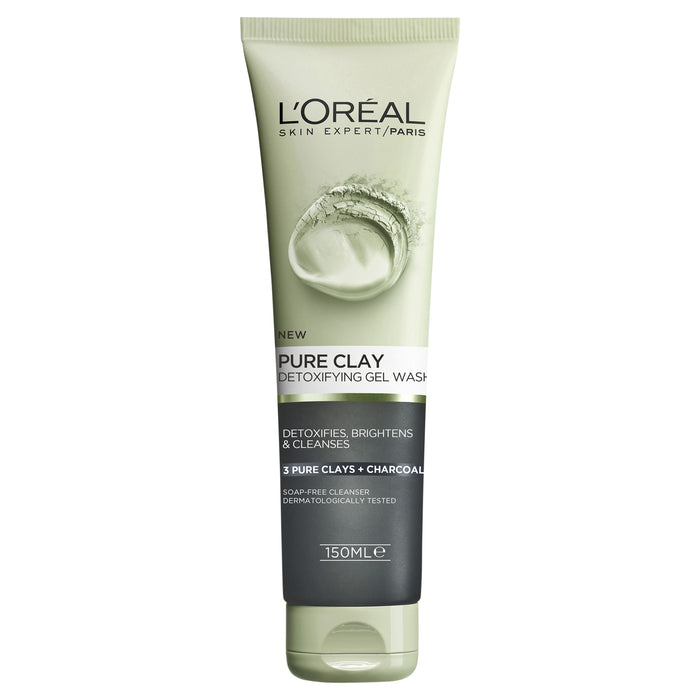L'Oreal Pure Clay Detoxifying Gel Wash150ml.