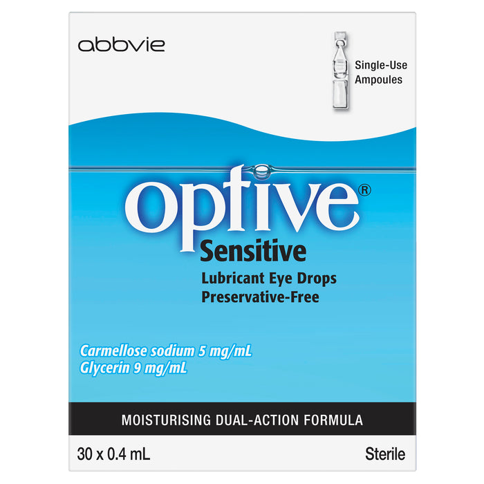 Optive Sensitive Eye Drops 0.4ml x 30.