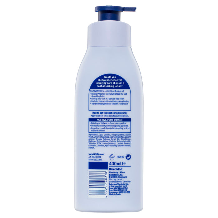 Nivea Oil in Lotion Rose Argan 400ml