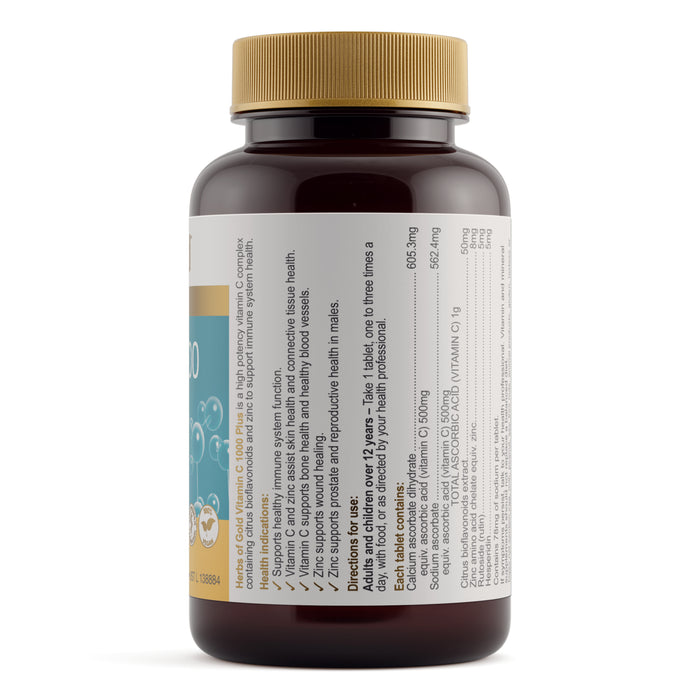 Herbs Of Gold Vitamin C 1000 Plus 60 Tablets