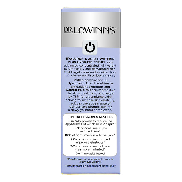 Dr. LeWinn's Serum Series Hylauronic Acid + Waterin Plus Hydrate Serum 30ml.