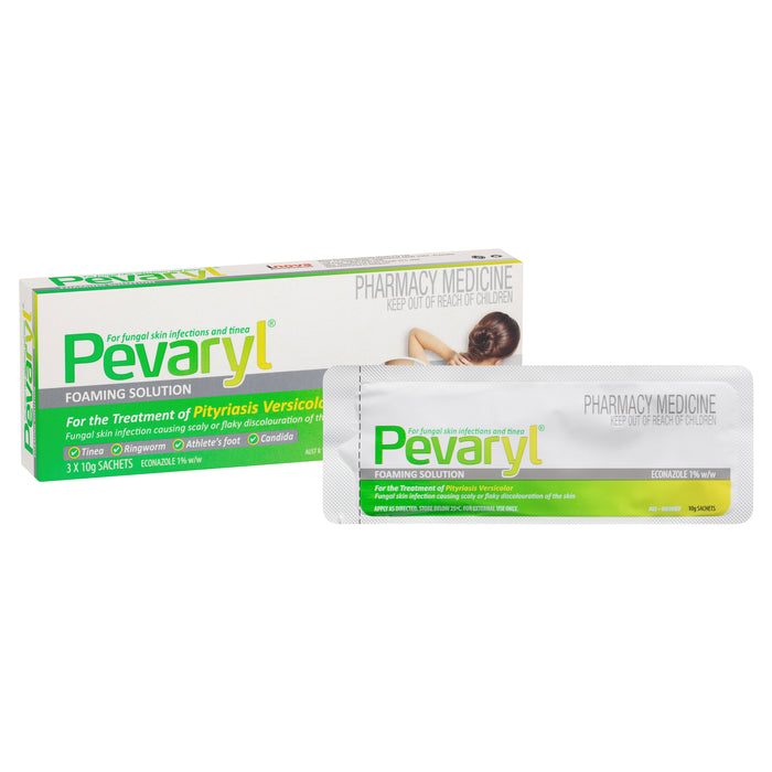 Pevaryl Foaming Solution 3 x 10g