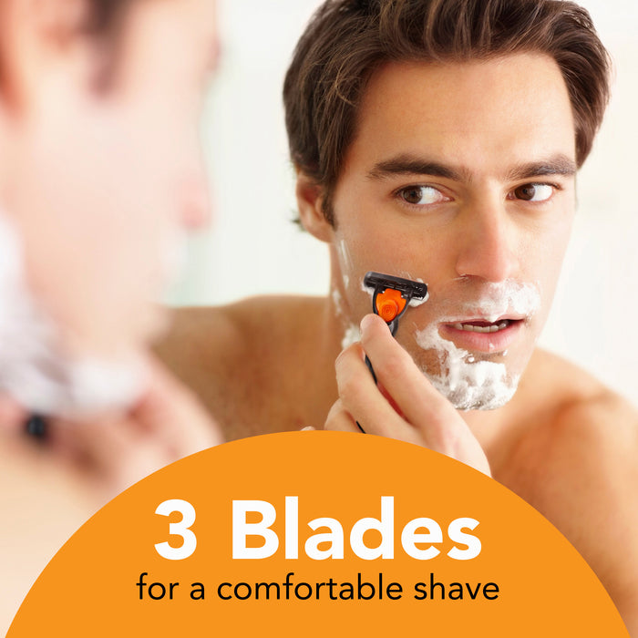 Bic Hybrid Advance Razor 3 Blades Comfort 3x1 Handle + 8 Cartridges