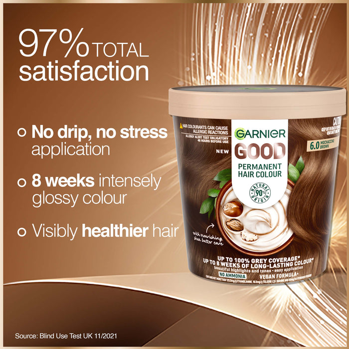 Garnier Good Hair Colour 6.0 Mochaccino Brown