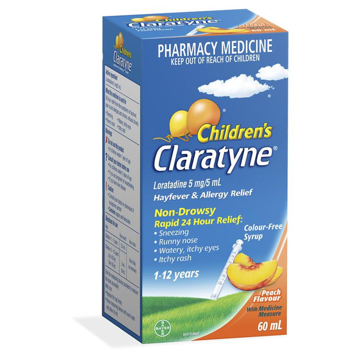 Claratyne Syrup Peach 60ml