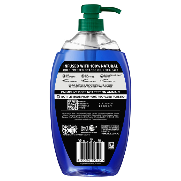 Palmolive Men Active Soap Free Body Wash with Sea Minerals 1 Litre.