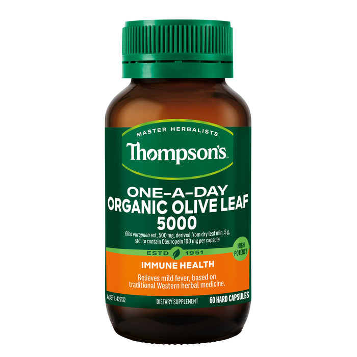 Thompson's One-a-day Olive Leaf 5000mg 60 Capsules.