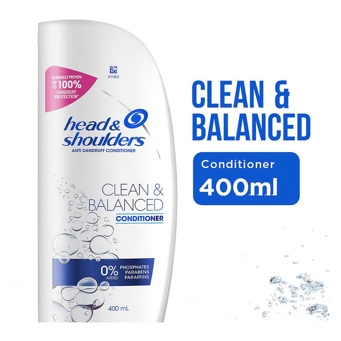 Head&Shoulders Clean & Balanced Conditioner 400ml.