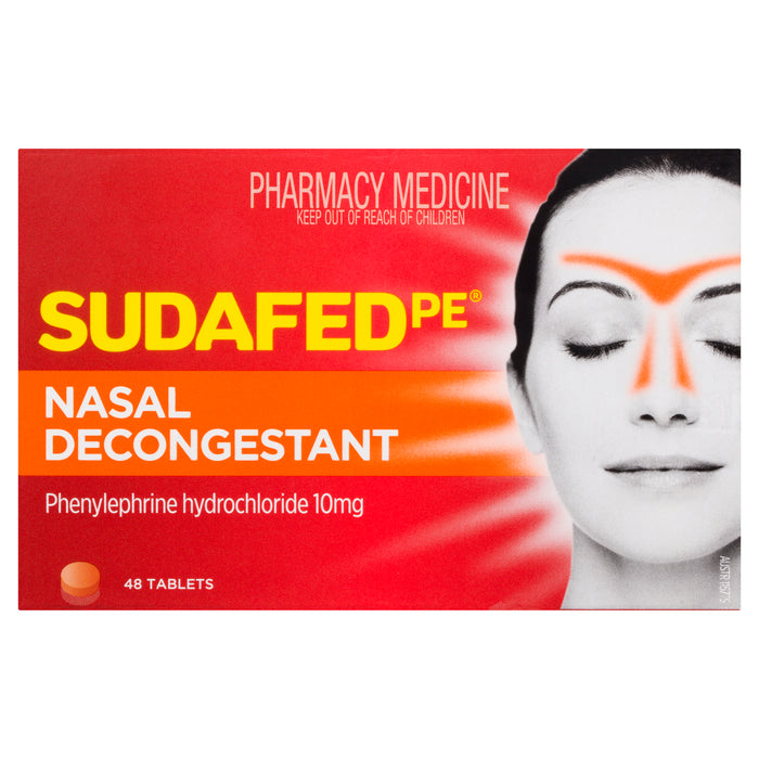 Sudafed PE Nasal Decongestant Tablets 48