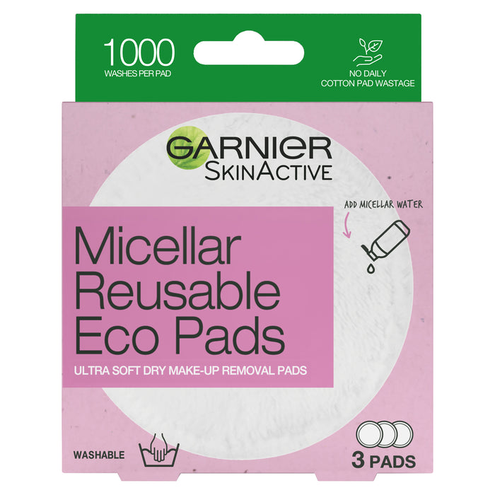 GAR MICELLAR REUSABLE ECO PAD 3 PACK.