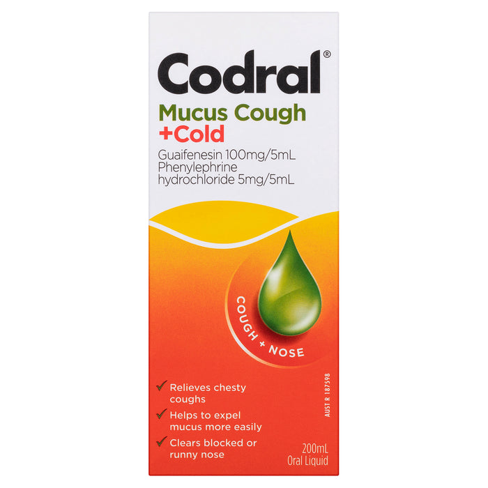 Codral Relief Mucus Cough & Cold 200mL