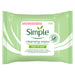 Simple Face Cleansing Wipes 25 Pack.