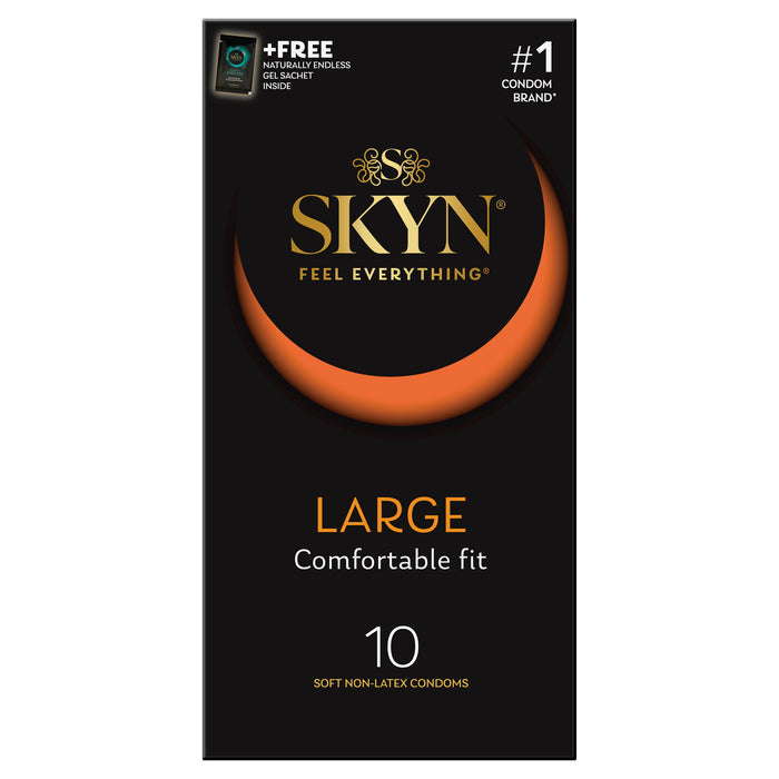 Ansell Lifestyles Condoms Skyn Lifestyles Latex Free Large 10 Pack