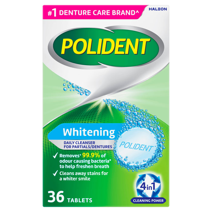 Polident  Denture Cleanser Whitening Tablets 36.