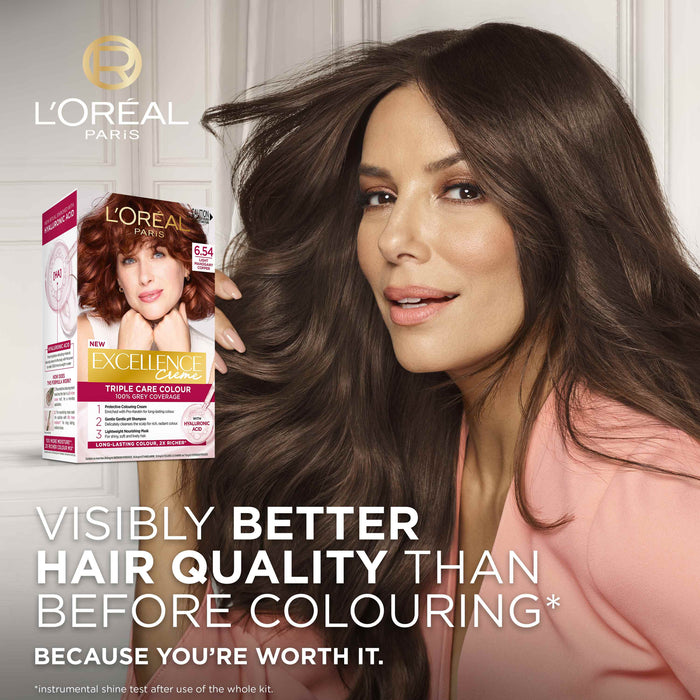 L'Oreal Excellence 6.54 Light Copper Mahogany Brown