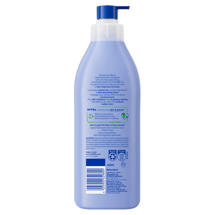 Nivea Oil Infused Lotion Coconut 400ml