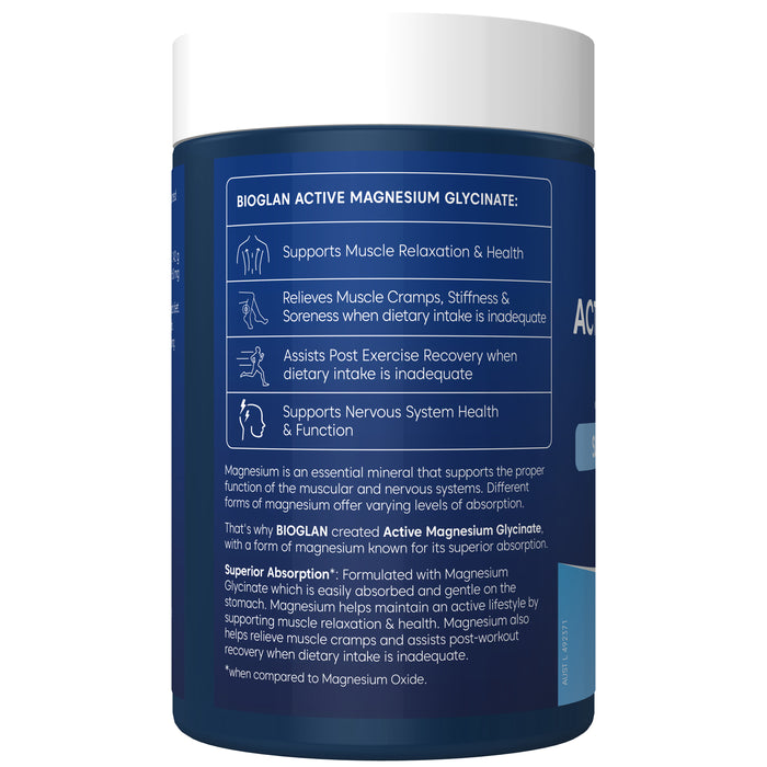 Bioglan Active Magnesium Glycinate 200 Tablets