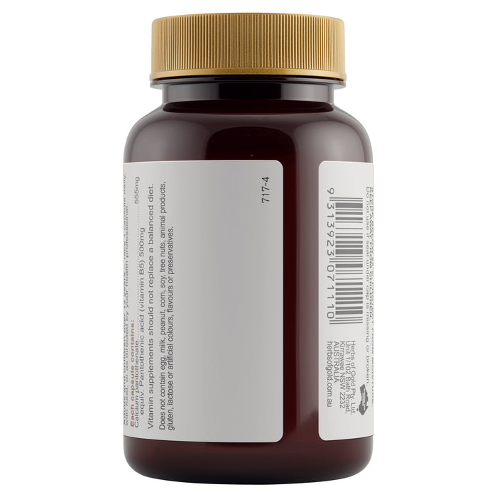 Herbs Of Gold Vitamin B5 500mg 60 Capsules