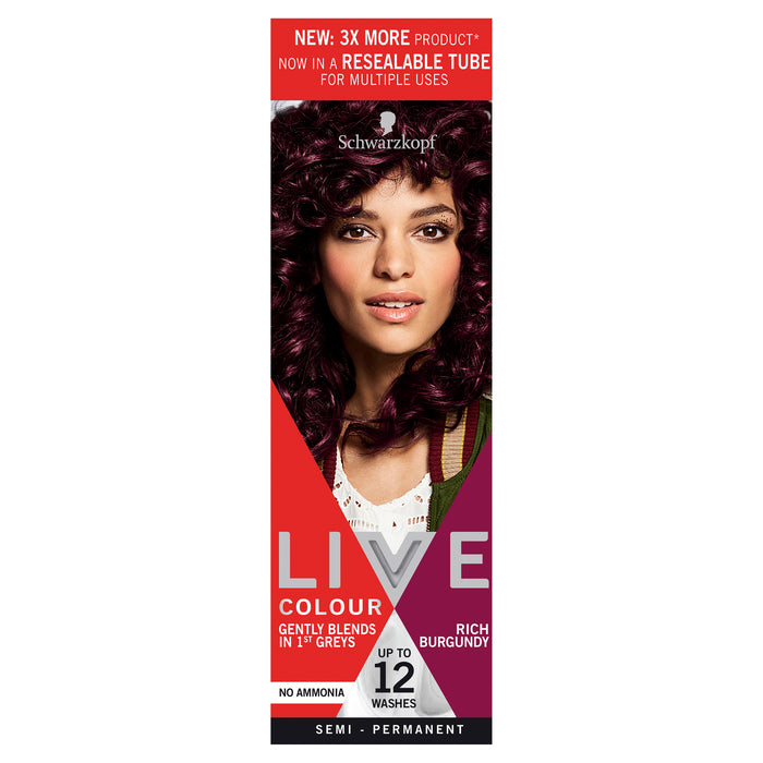 Schwarzkopf Live Colour Rich Burgundy Hair Colour