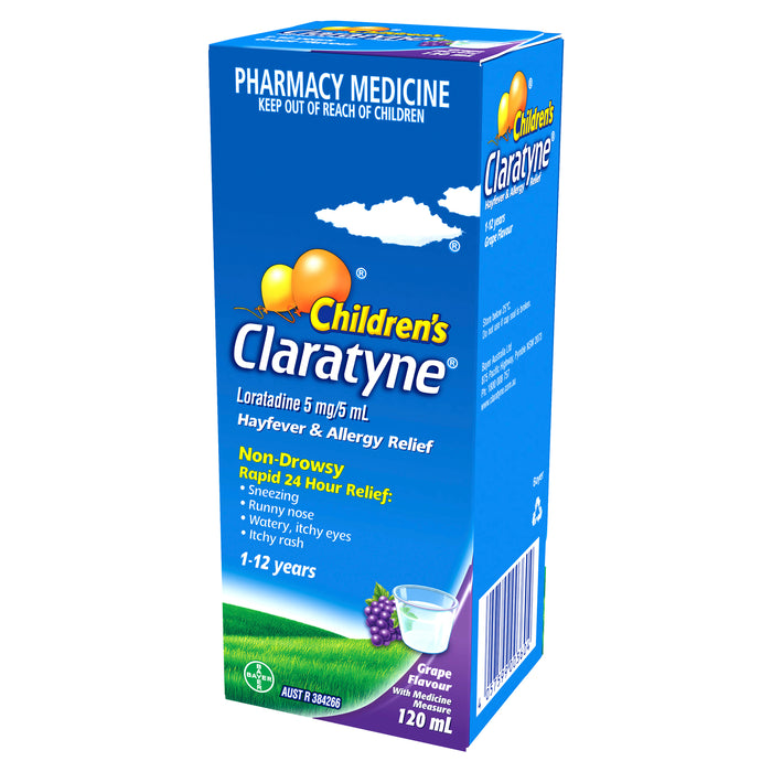 Claratyne Syrup Grape 120ml