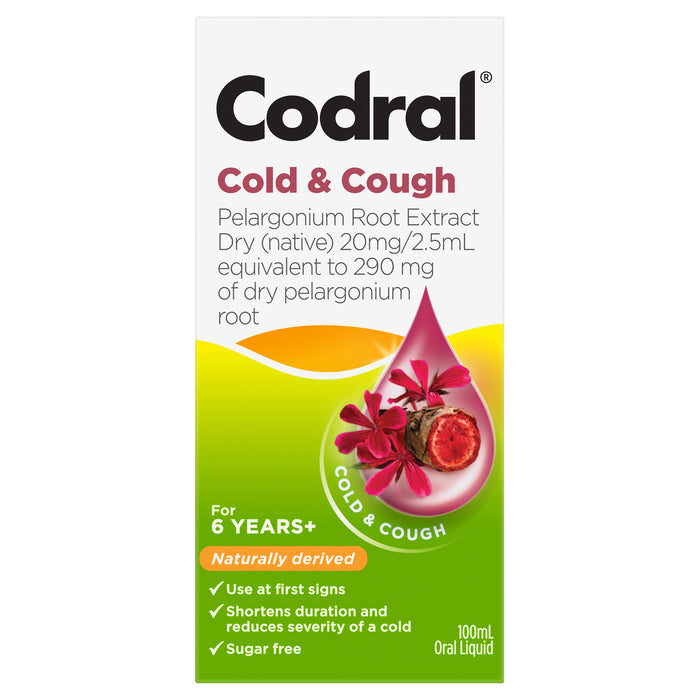 Codral Cold & Cough Pelargonium Root 100ml