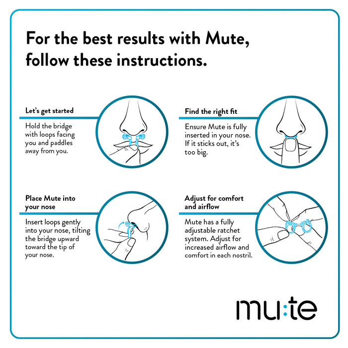 Rhinomed Mute Snoring Device Small X 3 Pack