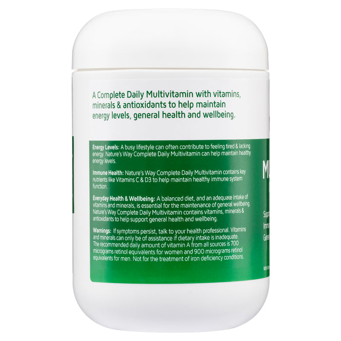 Nature's Way Complete Daily Multi 200 Tablets.