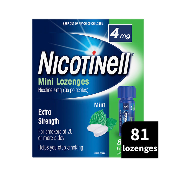 Nicotinell Mini Lozenge 4mg Bottle 81