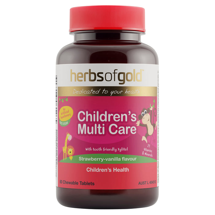 Herbs Of Gold Children's Multi Care 60 Chewable Tablets