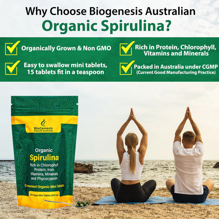 BioGenesis Australian Organic Super Greens 300 Mini Tablets