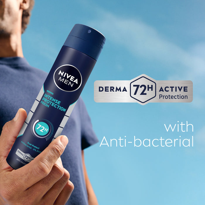 NIVEA MEN Intense Protection Fresh Anti-Perspirant Aerosol 250ml.