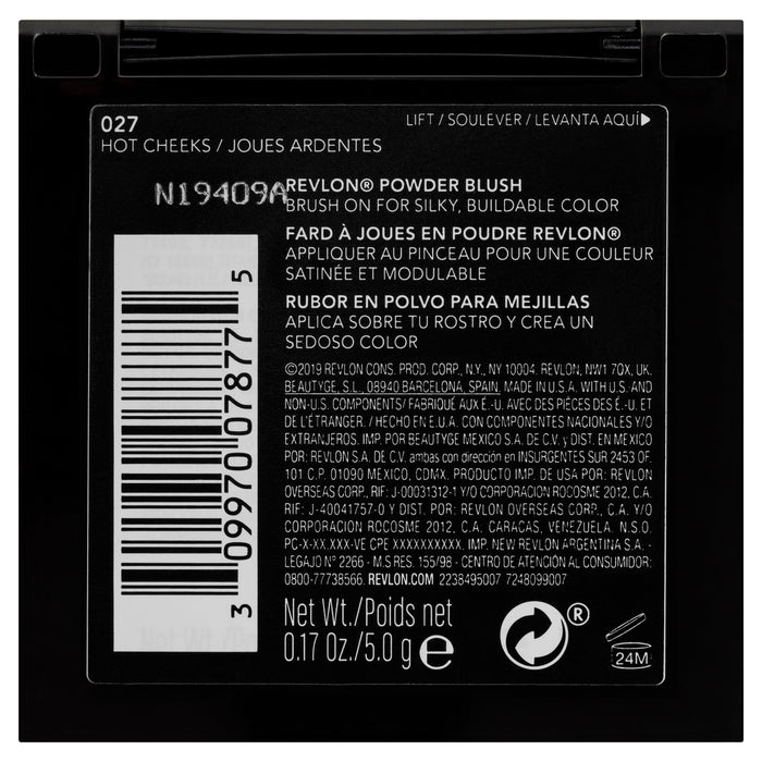 REV POWDER BLUSH 027 HOT CHEEKS.