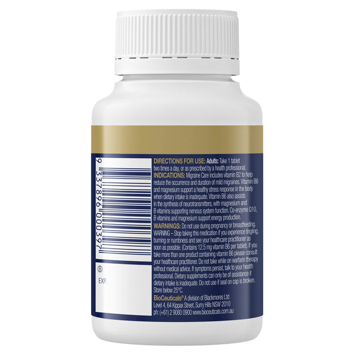 Bioceuticals Migraine Care 60 Tablets