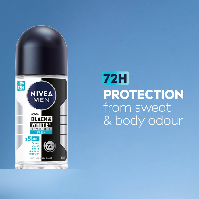 Nivea Men Deodorant Black & White Fresh Roll On 50ml